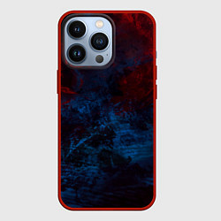 Чехол для iPhone 13 Pro Космическая абстракция битва, цвет: 3D-красный