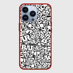 Чехол для iPhone 13 Pro Baracota Stickers, цвет: 3D-красный