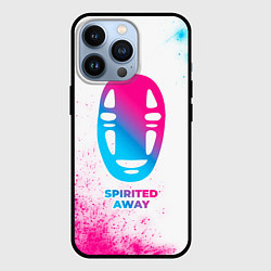 Чехол для iPhone 13 Pro Spirited Away neon gradient style, цвет: 3D-черный