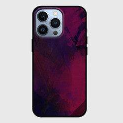 Чехол для iPhone 13 Pro Фиолетовый мазок, цвет: 3D-черный