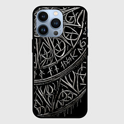 Чехол для iPhone 13 Pro Узор скверна, цвет: 3D-черный
