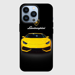 Чехол для iPhone 13 Pro Итальянский спорткар Lamborghini Aventador, цвет: 3D-черный