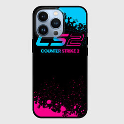 Чехол для iPhone 13 Pro Counter Strike 2 - neon gradient, цвет: 3D-черный