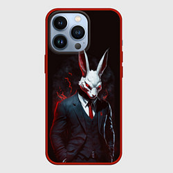 Чехол для iPhone 13 Pro Devil rabbit, цвет: 3D-красный