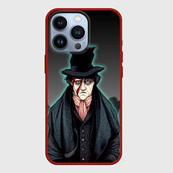 Чехол для iPhone 13 Pro Бродяга в мятом цилиндре, цвет: 3D-красный