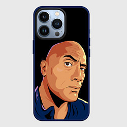 Чехол для iPhone 13 Pro Дуэйн Джонсон бровь, цвет: 3D-тёмно-синий