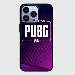 Чехол для iPhone 13 Pro PUBG gaming champion: рамка с лого и джойстиком на, цвет: 3D-черный