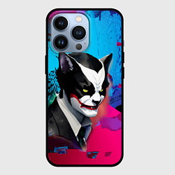 Чехол для iPhone 13 Pro Dude-cat - neural network - pop art, цвет: 3D-черный