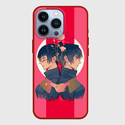 Чехол для iPhone 13 Pro Магическая битва Зенин Май и Зенин Маки, цвет: 3D-красный