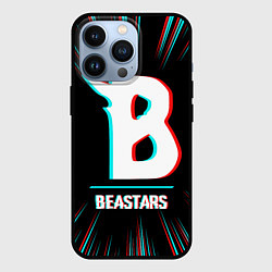 Чехол для iPhone 13 Pro Символ Beastars в стиле glitch на темном фоне, цвет: 3D-черный