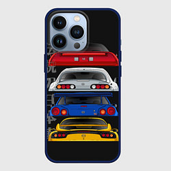 Чехол для iPhone 13 Pro Тойота, Ниссан, Хонда, Скайлайн, цвет: 3D-тёмно-синий