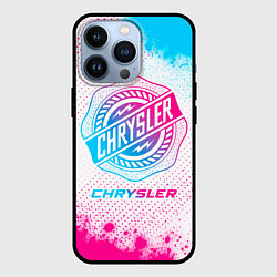 Чехол для iPhone 13 Pro Chrysler neon gradient style, цвет: 3D-черный