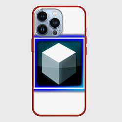Чехол для iPhone 13 Pro Белый куб и магия, цвет: 3D-красный