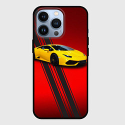 Чехол для iPhone 13 Pro Итальянский гиперкар Lamborghini Aventador, цвет: 3D-черный