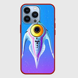 Чехол для iPhone 13 Pro Subnautica инопланетная рыба, цвет: 3D-красный