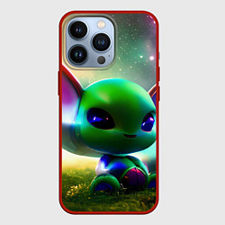 Чехол для iPhone 13 Pro Крошка инопланетянин, цвет: 3D-красный