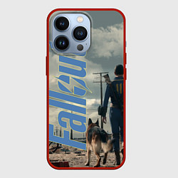 Чехол для iPhone 13 Pro Fallout телесериал, цвет: 3D-красный