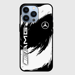 Чехол для iPhone 13 Pro Mercedes benz - white color, цвет: 3D-черный