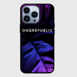 Чехол iPhone 13 Pro OneRepublic neon monstera