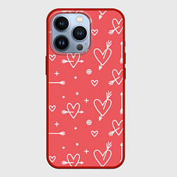 Чехол для iPhone 13 Pro Love is love, цвет: 3D-красный
