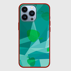 Чехол iPhone 13 Pro Листочки и треугольники