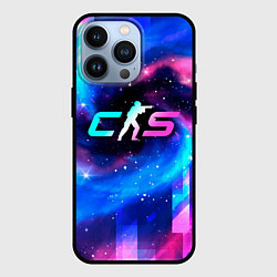 Чехол iPhone 13 Pro Counter-Strike 2 неоновый космос