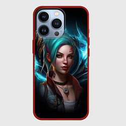 Чехол для iPhone 13 Pro Jinx legends, цвет: 3D-красный