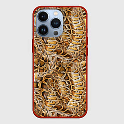 Чехол для iPhone 13 Pro Змеиный клубок, цвет: 3D-красный