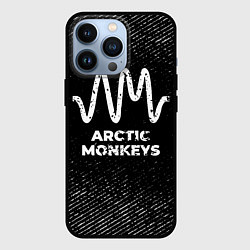 Чехол для iPhone 13 Pro Arctic Monkeys с потертостями на темном фоне, цвет: 3D-черный