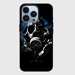 Чехол для iPhone 13 Pro Gas mask Stalker, цвет: 3D-черный