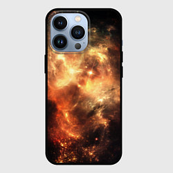 Чехол для iPhone 13 Pro Рождение галактики от Midjourney, цвет: 3D-черный