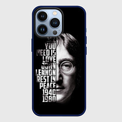 Чехол для iPhone 13 Pro Джон Леннон легенда, цвет: 3D-тёмно-синий