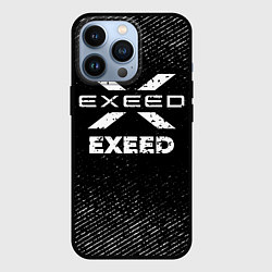 Чехол для iPhone 13 Pro Exeed с потертостями на темном фоне, цвет: 3D-черный