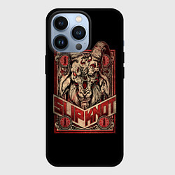 Чехол для iPhone 13 Pro Slipknot - Бафомет, цвет: 3D-черный