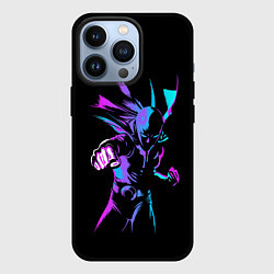 Чехол для iPhone 13 Pro Неоновый Ванпанчмен, цвет: 3D-черный