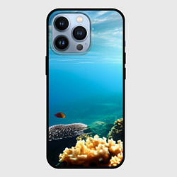 Чехол для iPhone 13 Pro Морское дно, цвет: 3D-черный