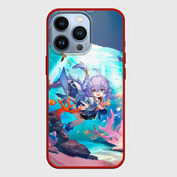 Чехол для iPhone 13 Pro Байлу электрический тип, цвет: 3D-красный