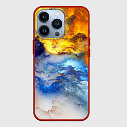Чехол для iPhone 13 Pro Сгущение туч, цвет: 3D-красный