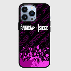 Чехол для iPhone 13 Pro Rainbow Six pro gaming: символ сверху, цвет: 3D-черный