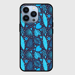 Чехол для iPhone 13 Pro Экзотические листья, цвет: 3D-черный