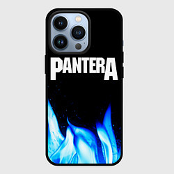 Чехол для iPhone 13 Pro Pantera blue fire, цвет: 3D-черный