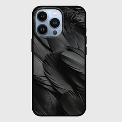 Чехол для iPhone 13 Pro Черные перья ворона, цвет: 3D-черный