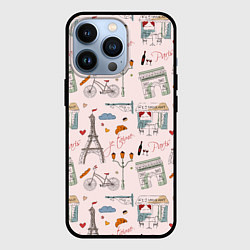 Чехол для iPhone 13 Pro Париж я тебя люблю, цвет: 3D-черный