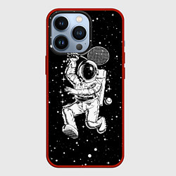 Чехол для iPhone 13 Pro Space tennis - astronaut, цвет: 3D-красный