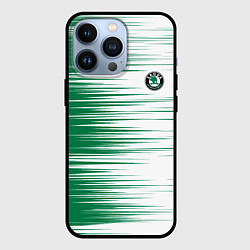 Чехол для iPhone 13 Pro Skoda sign Шкода, цвет: 3D-черный