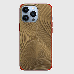 Чехол для iPhone 13 Pro Фантазия в хаки, цвет: 3D-красный