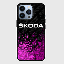 Чехол iPhone 13 Pro Skoda pro racing: символ сверху