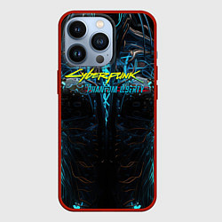 Чехол для iPhone 13 Pro Cyberpunk 2077 phantom liberty cyborg, цвет: 3D-красный