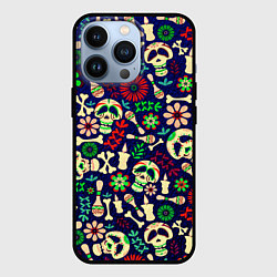 Чехол для iPhone 13 Pro Мексиканский карнавал - Carnaval Mexicano, цвет: 3D-черный