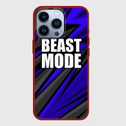 Чехол для iPhone 13 Pro Beast mode - синяя униформа, цвет: 3D-красный